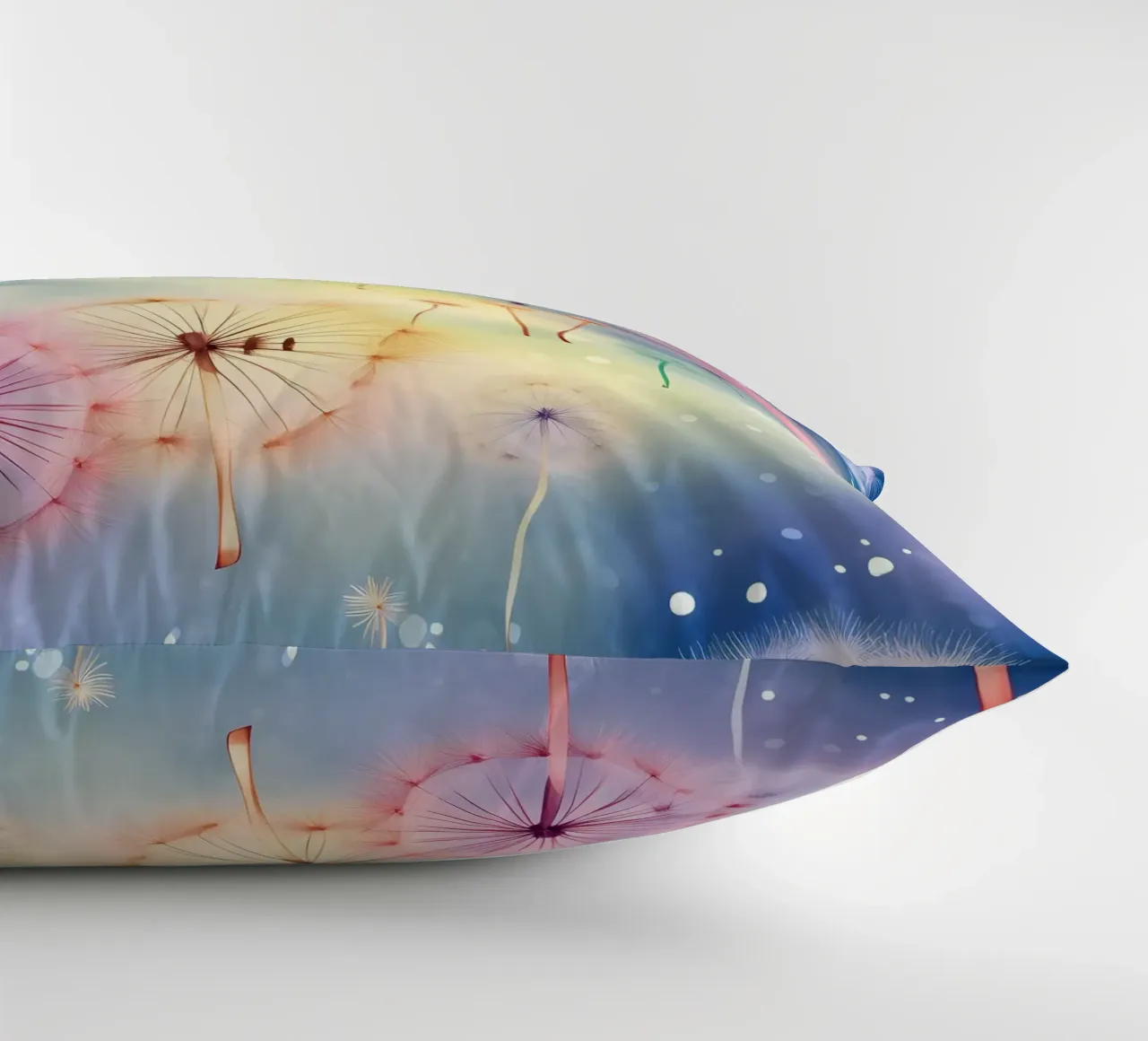 Denti di leone arcobaleno cuscino da Botanical Pattern House