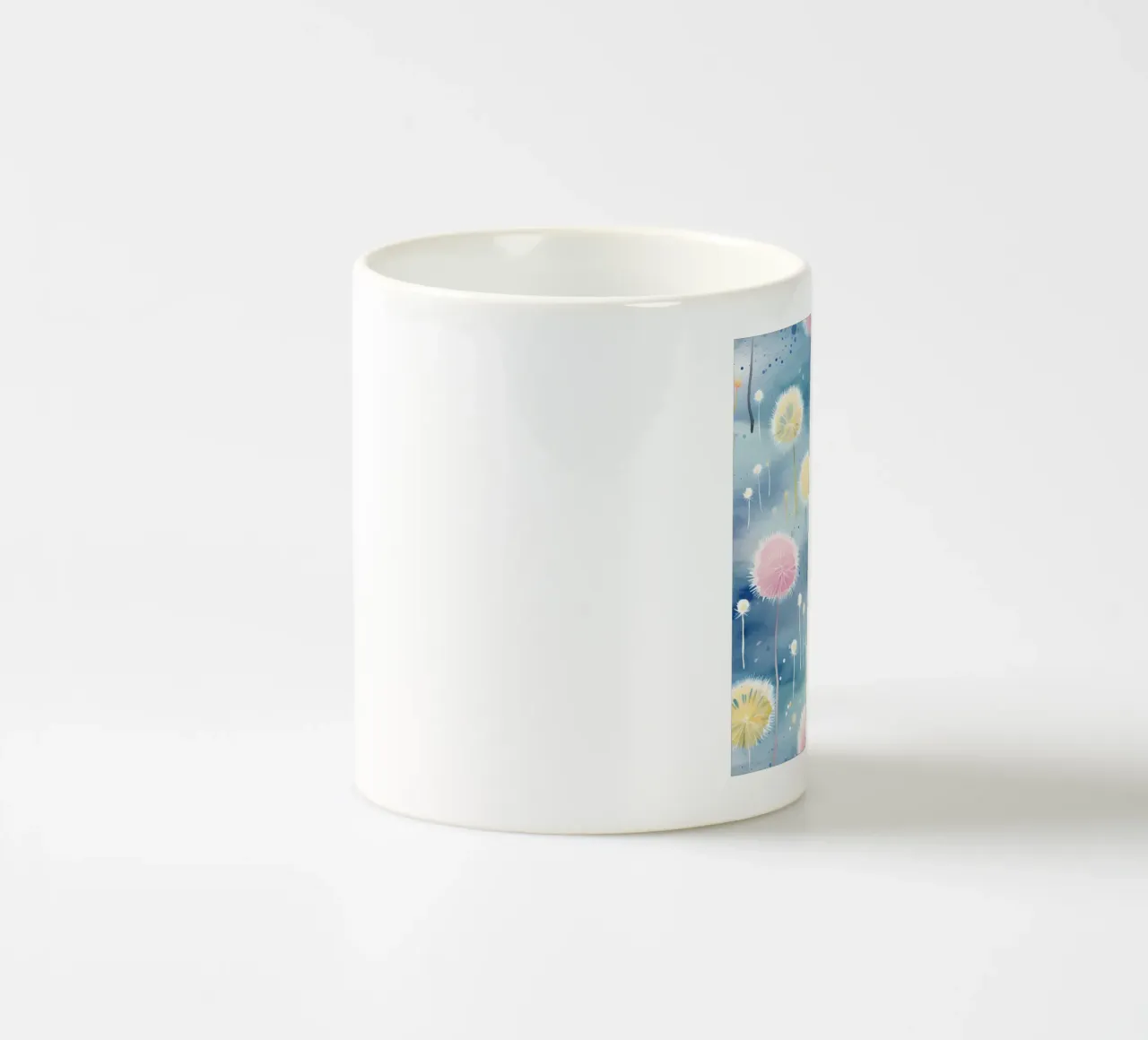 Denti di leone arcobaleno tazza in ceramica da Botanical Pattern House