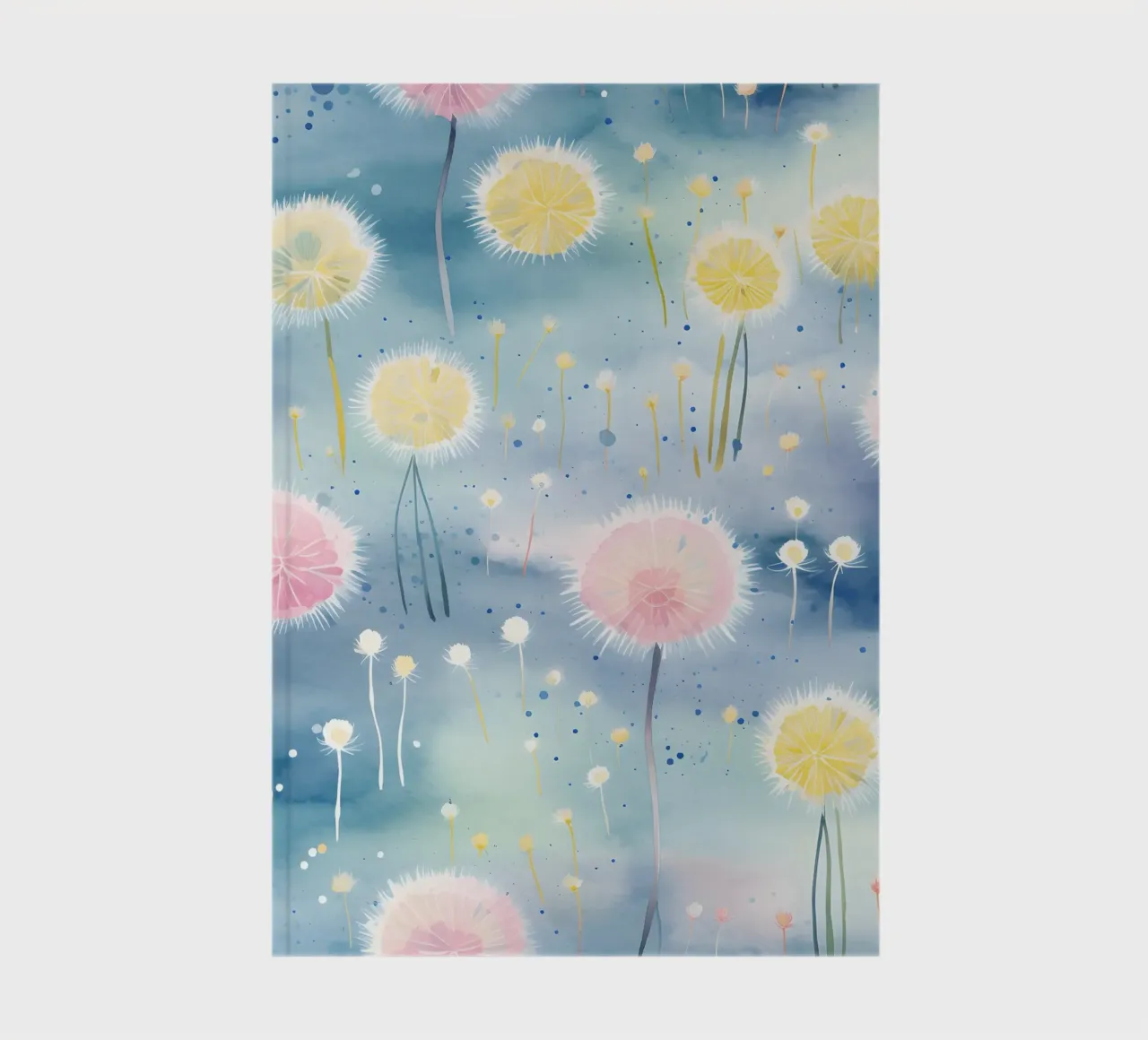 Rainbow Dandelions notebook by Botanical Pattern House