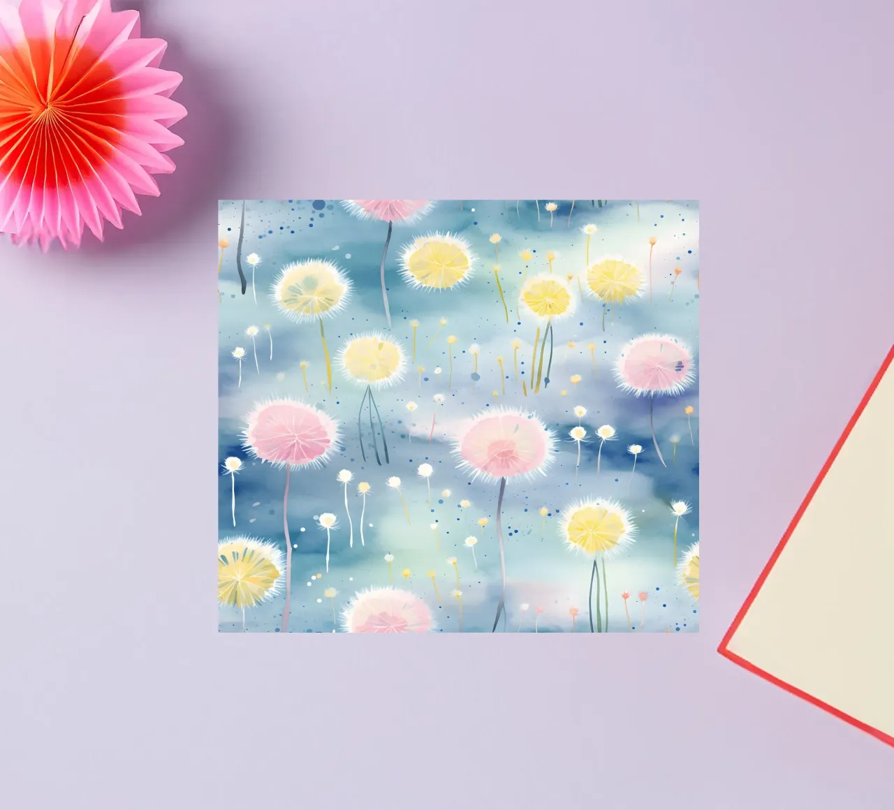 Regenbogen Löwenzahn Sticker von Botanical Pattern House