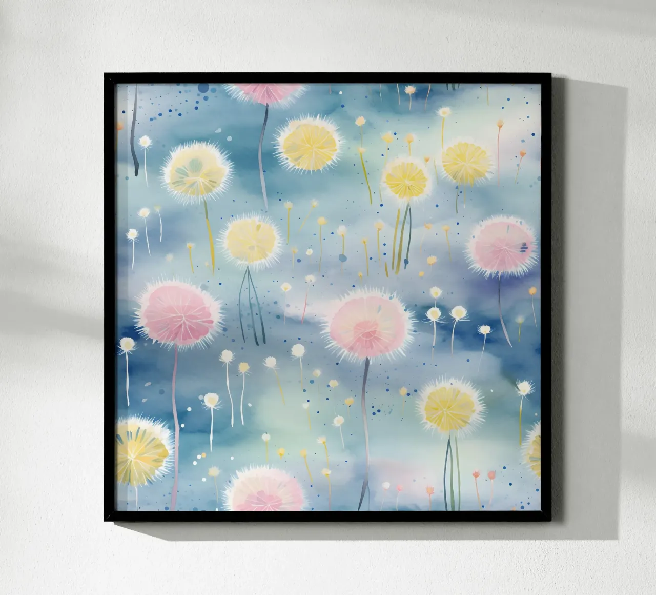 Denti di leone arcobaleno poster da Botanical Pattern House