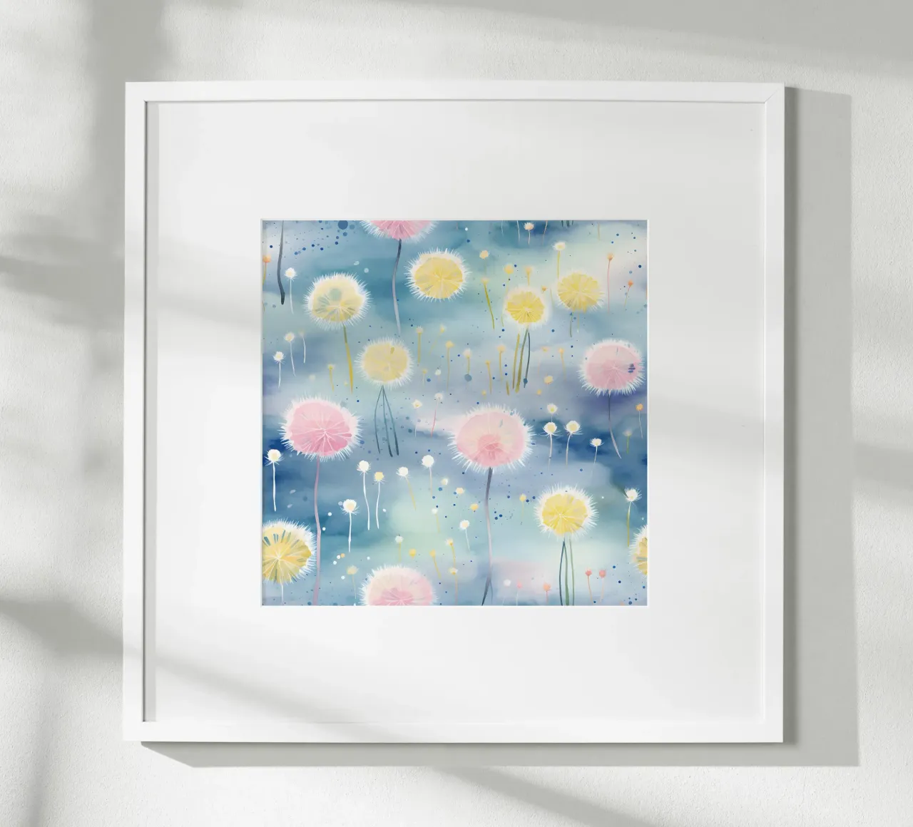 Denti di leone arcobaleno poster da Botanical Pattern House