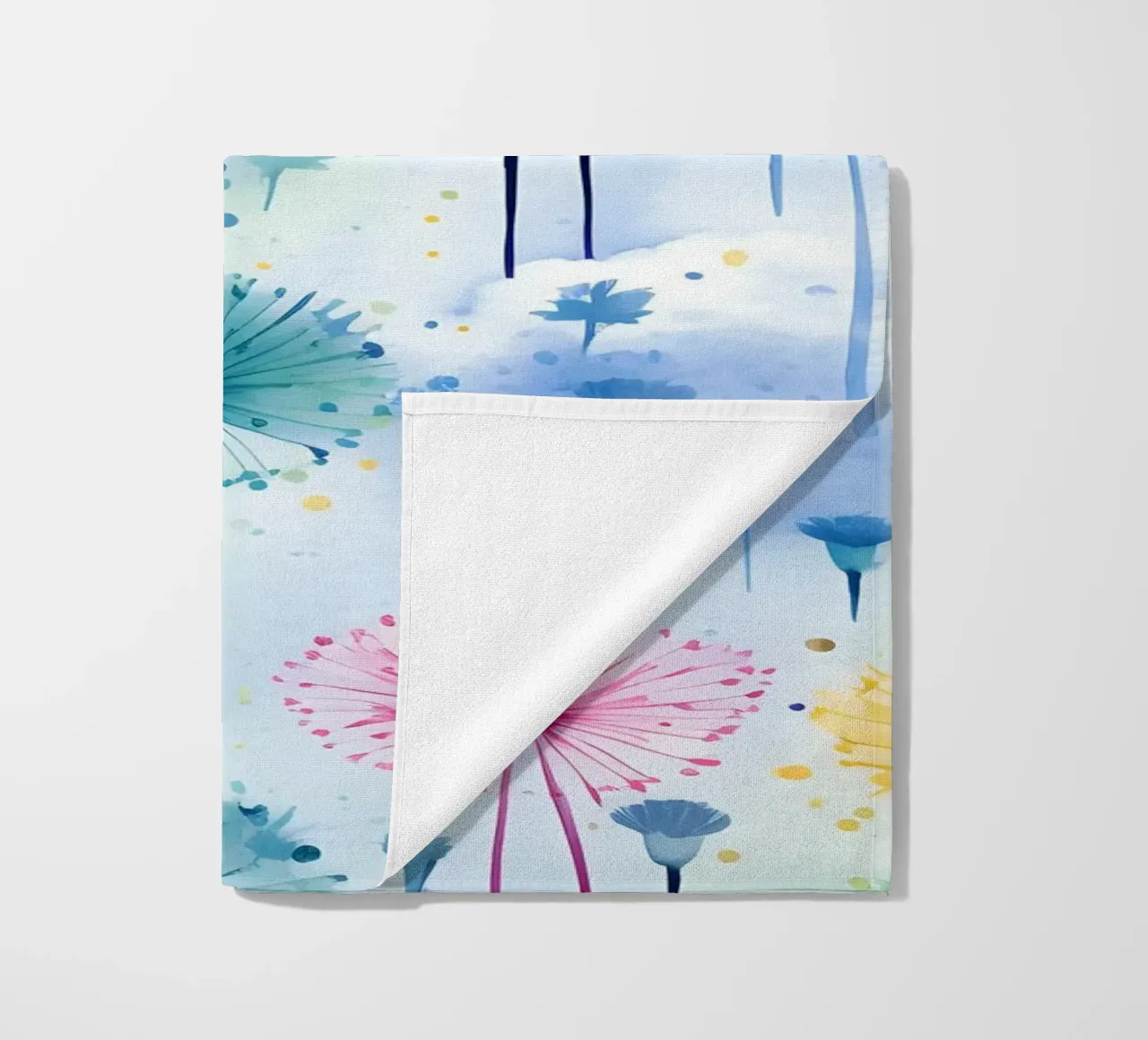 Denti di leone arcobaleno telo mare da Botanical Pattern House