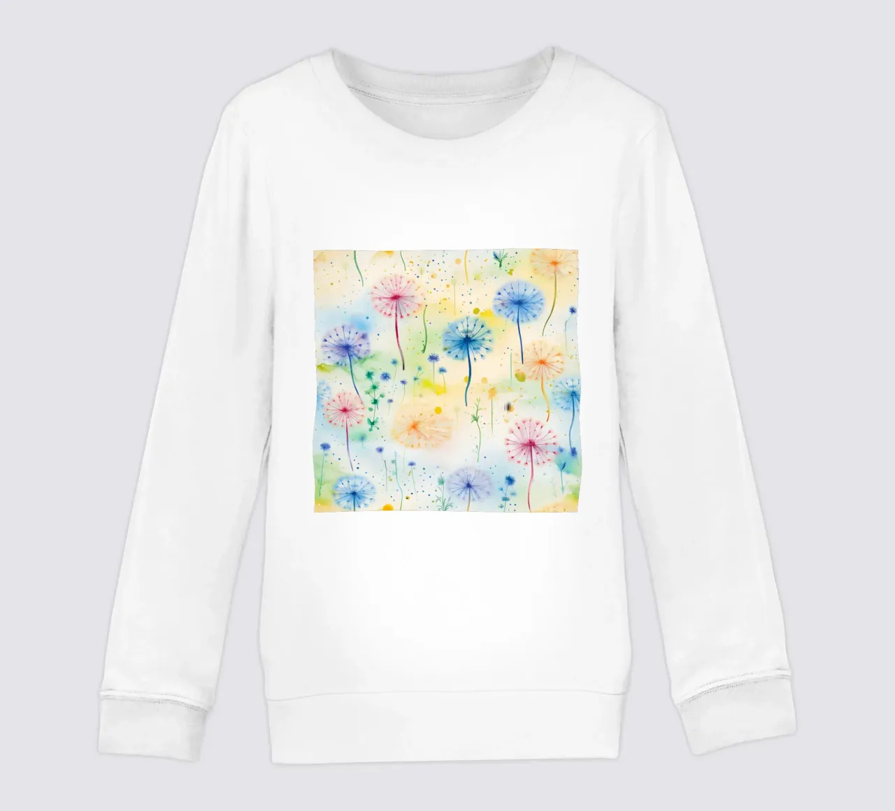 Denti di leone arcobaleno felpa bambino da Botanical Pattern House