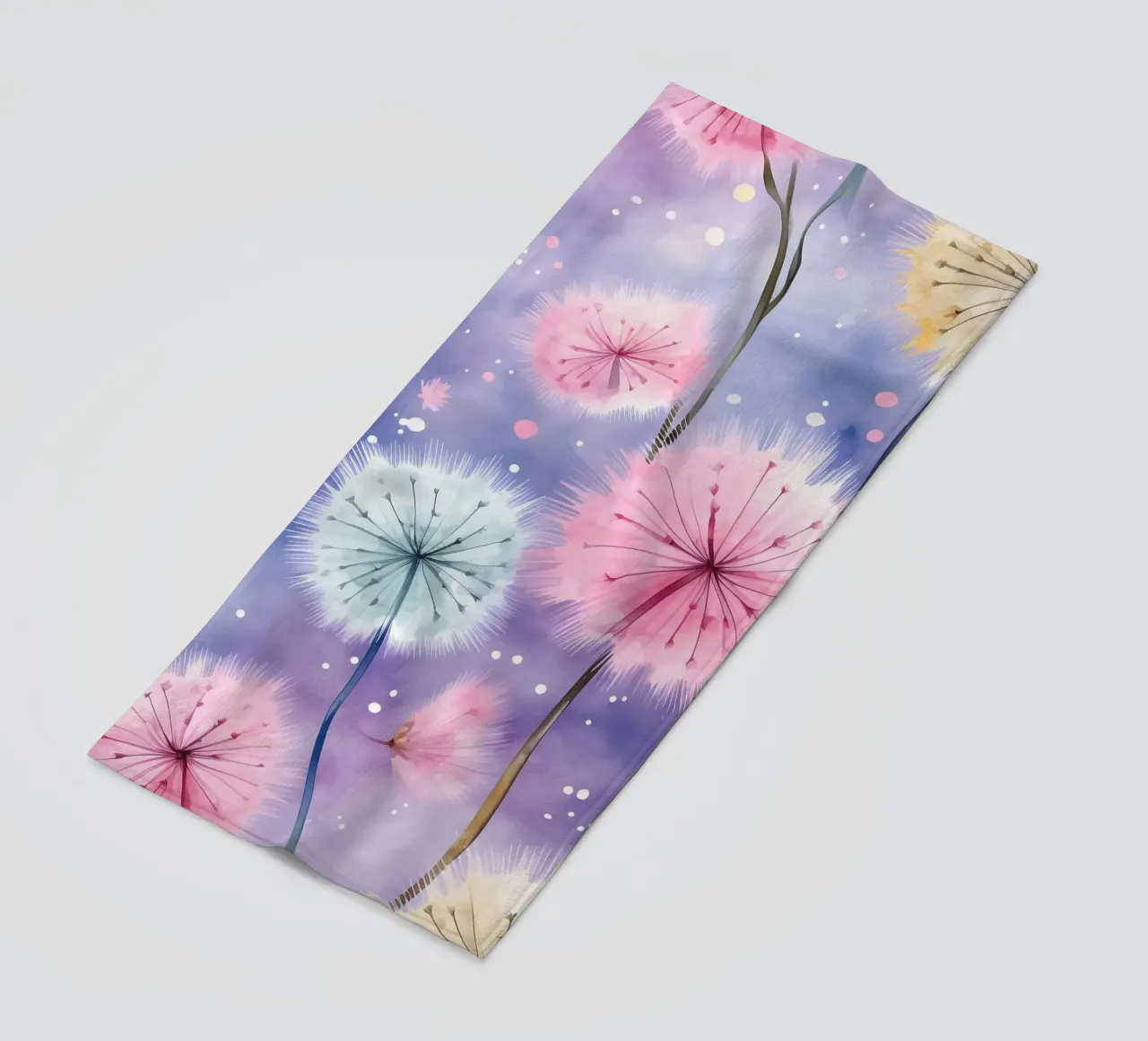 Denti di leone arcobaleno telo mare da Botanical Pattern House