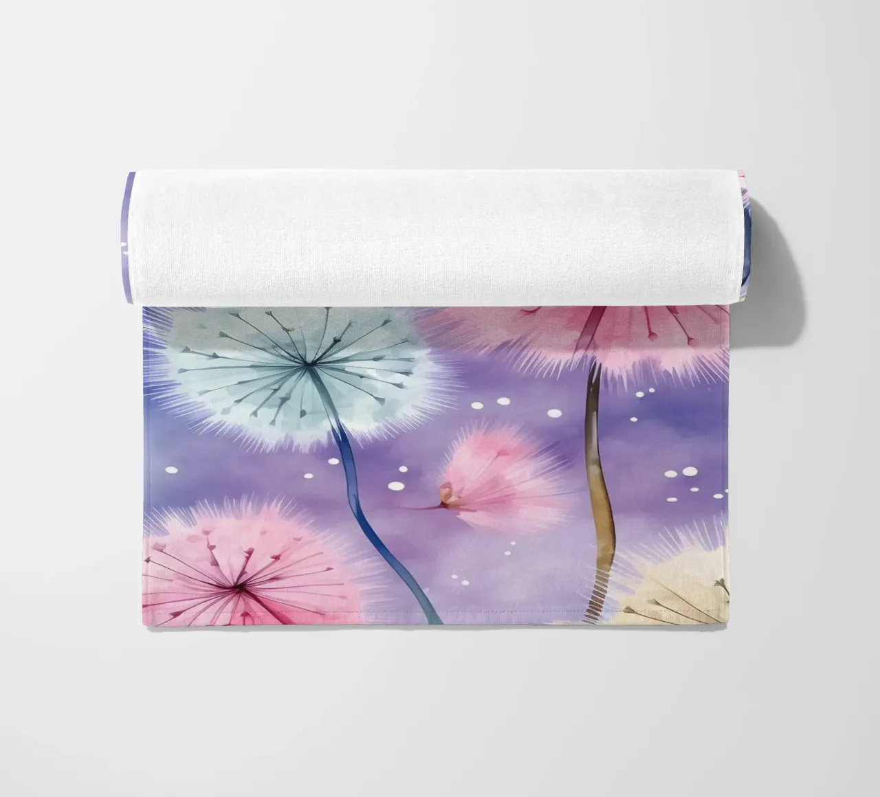 Denti di leone arcobaleno telo mare da Botanical Pattern House