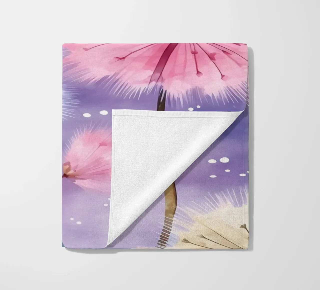 Denti di leone arcobaleno telo mare da Botanical Pattern House