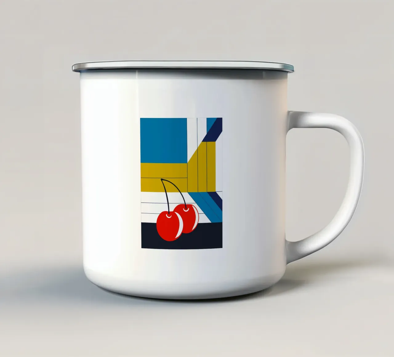 Frutti di ciliegia rossa tazza in smalto da TODAY'S SHOP