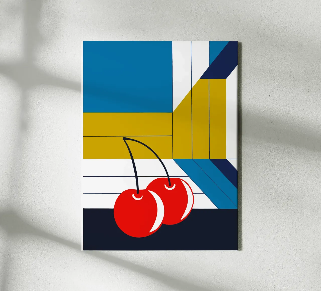 Rode kersen canvas met Baklijst van TODAY'S SHOP