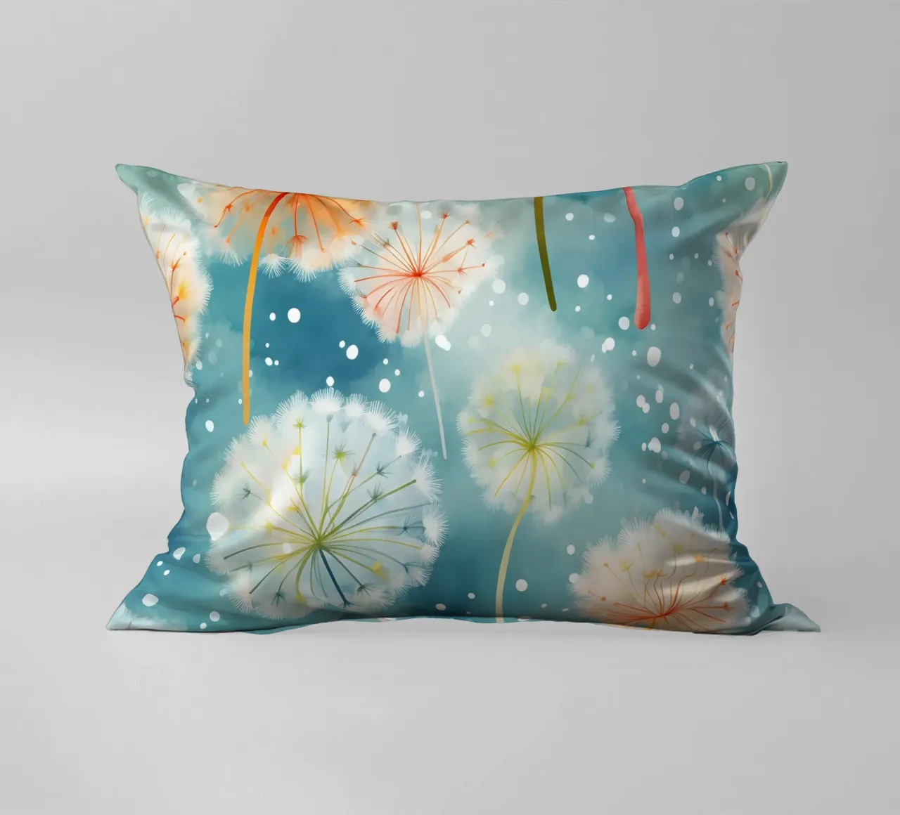 Denti di leone arcobaleno cuscino da Botanical Pattern House