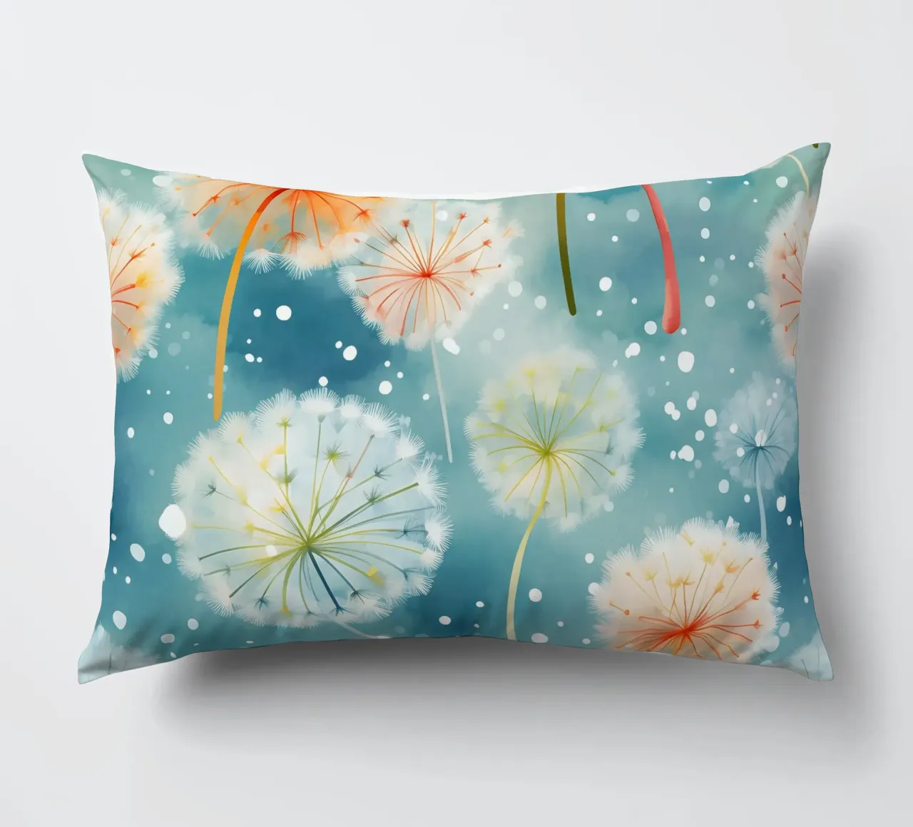 Denti di leone arcobaleno cuscino da Botanical Pattern House
