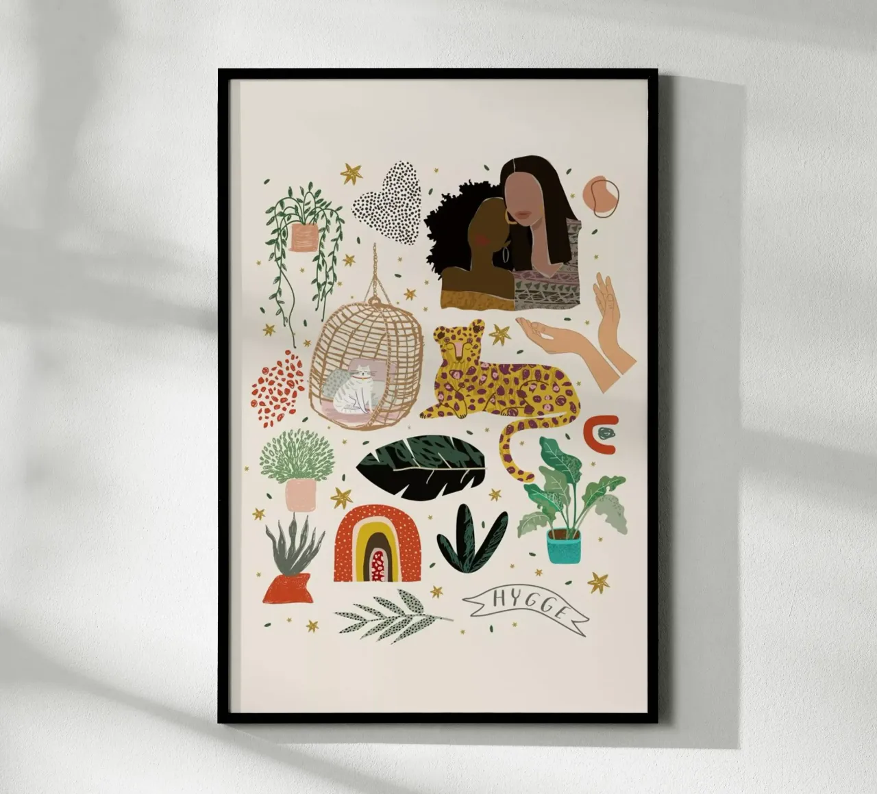 A Millenial World poster with aluminum frame by Pure