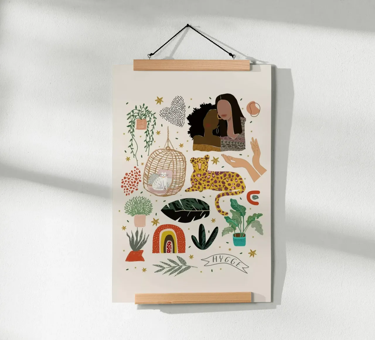 A Millenial World poster with aluminum frame by Pure