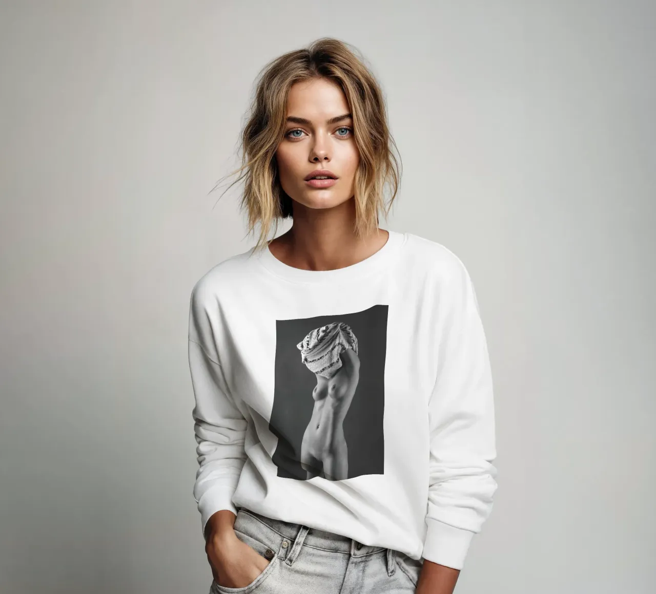 Laura Stripping Mono felpa da Dave Hare Photography