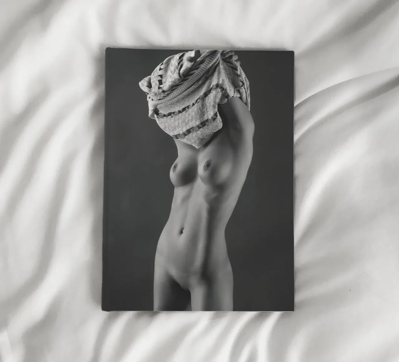 Laura Stripping Mono notebook by Dave Hare Photography