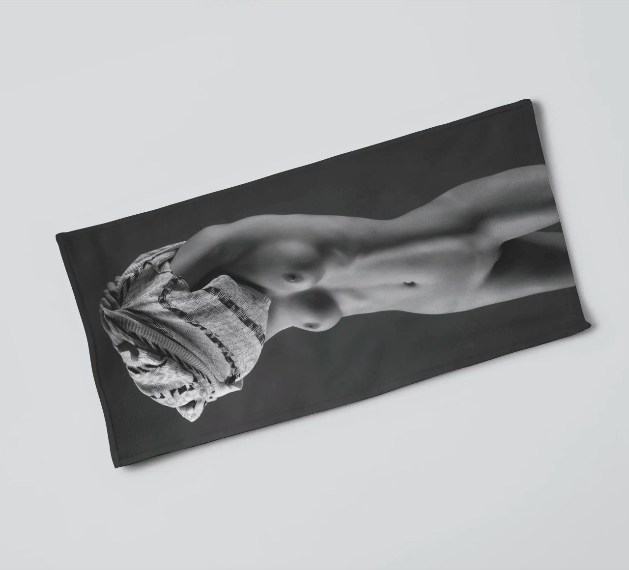 Laura Stripping Mono towel by Dave Hare Photography