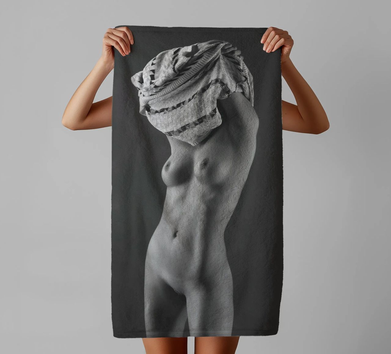 Laura Stripping Mono towel by Dave Hare Photography
