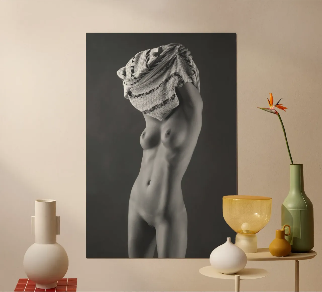 Laura Stripping Mono poster da Dave Hare Photography