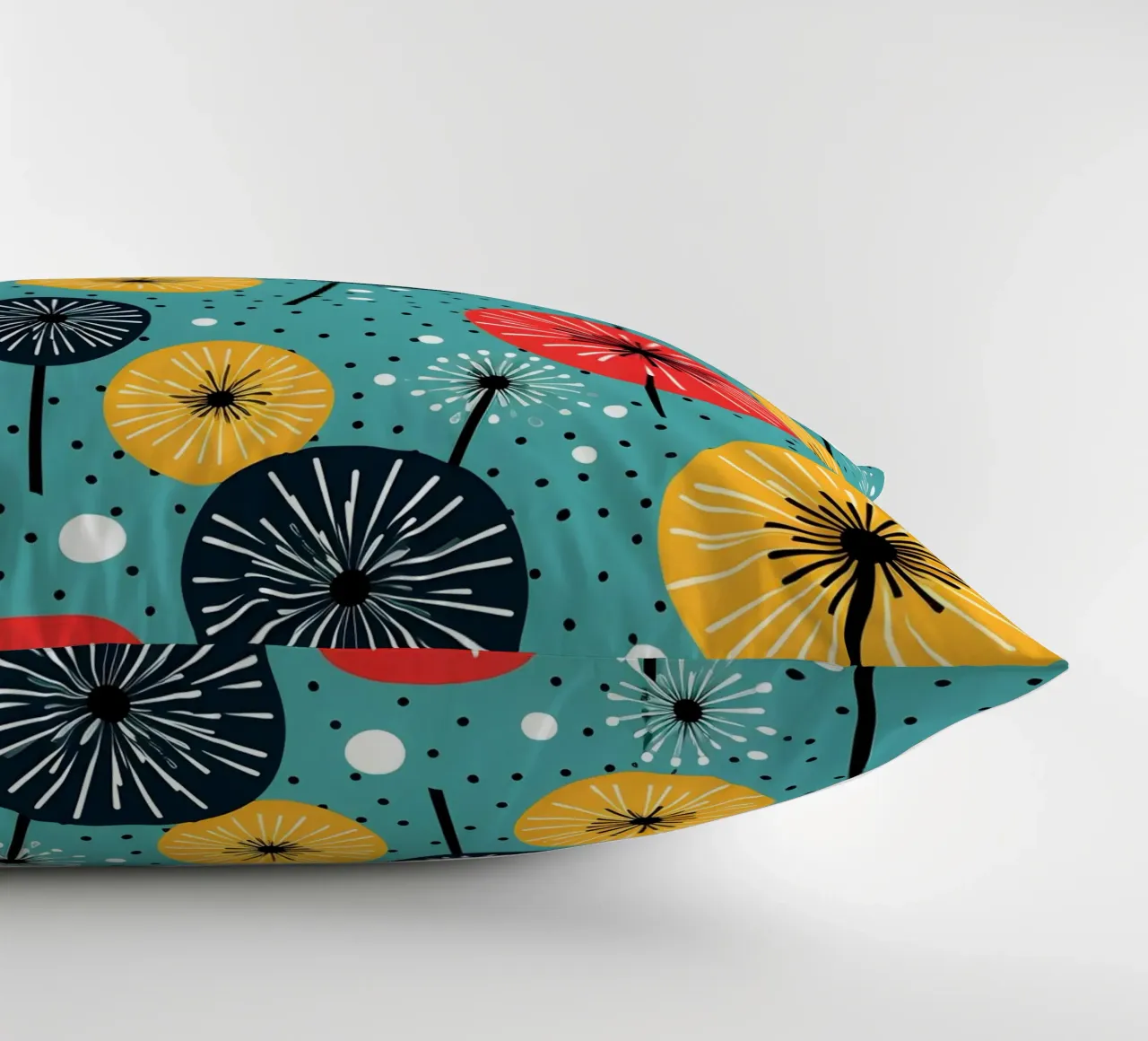 Dandelion retrò pop cuscino da Botanical Pattern House