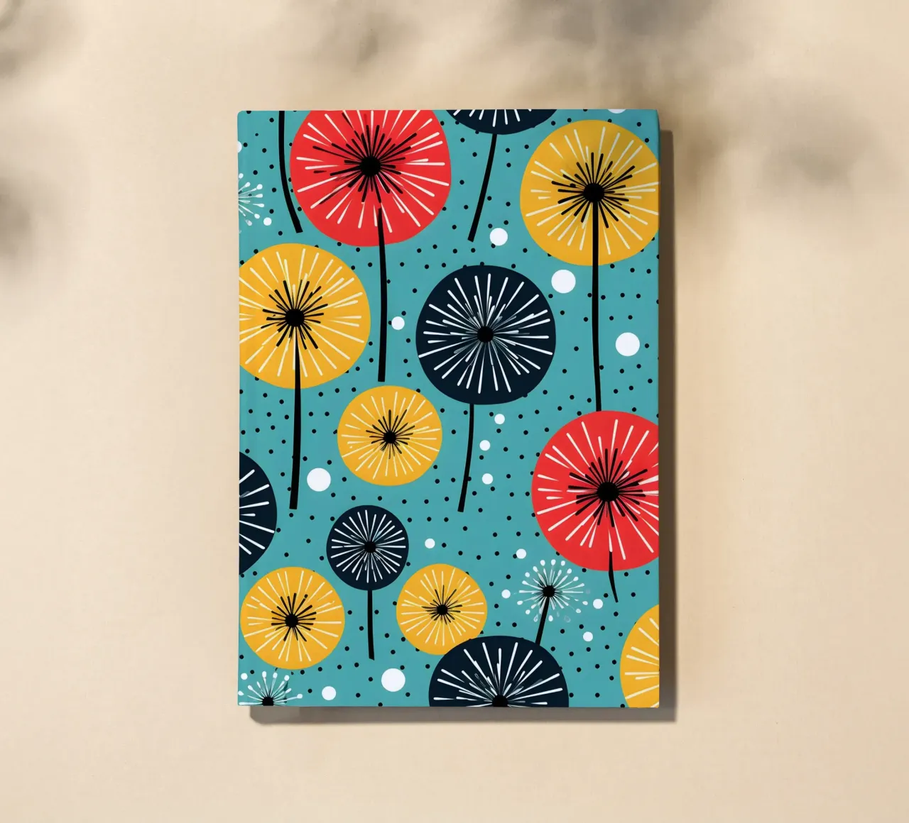 Dandelion retrò pop diario da Botanical Pattern House