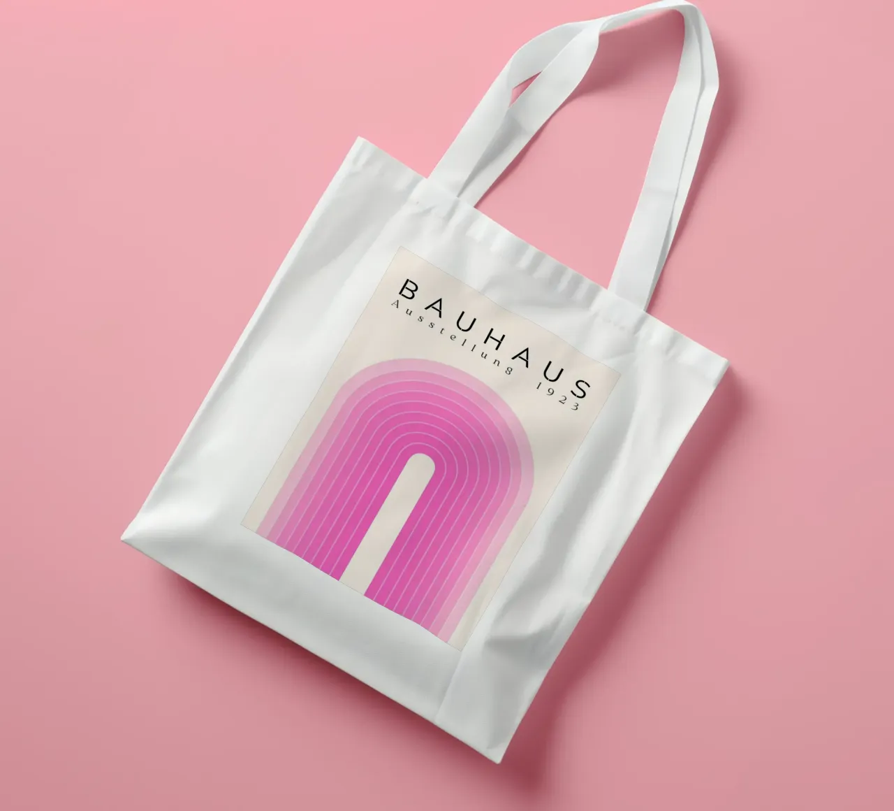 Mezza rosa Elips borsa in juta da Piere art Shops