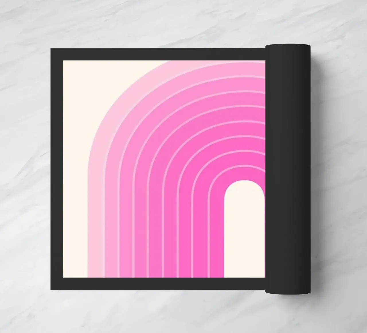 Mezza rosa Elips zerbino da Piere art Shops