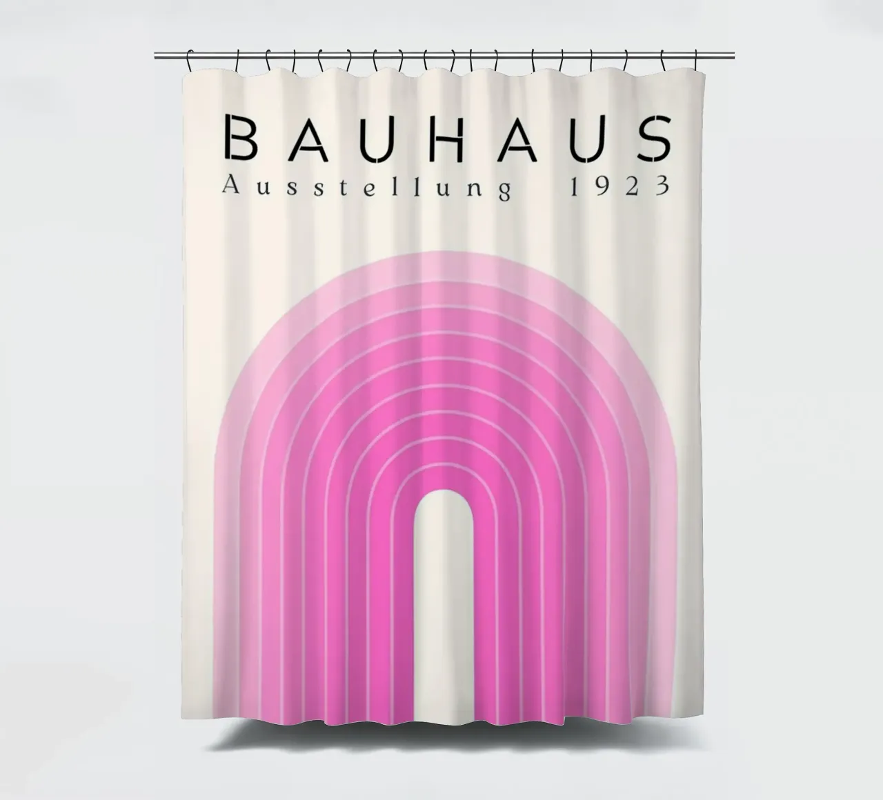 Half Pink Elips shower curtain by Piere art Shops