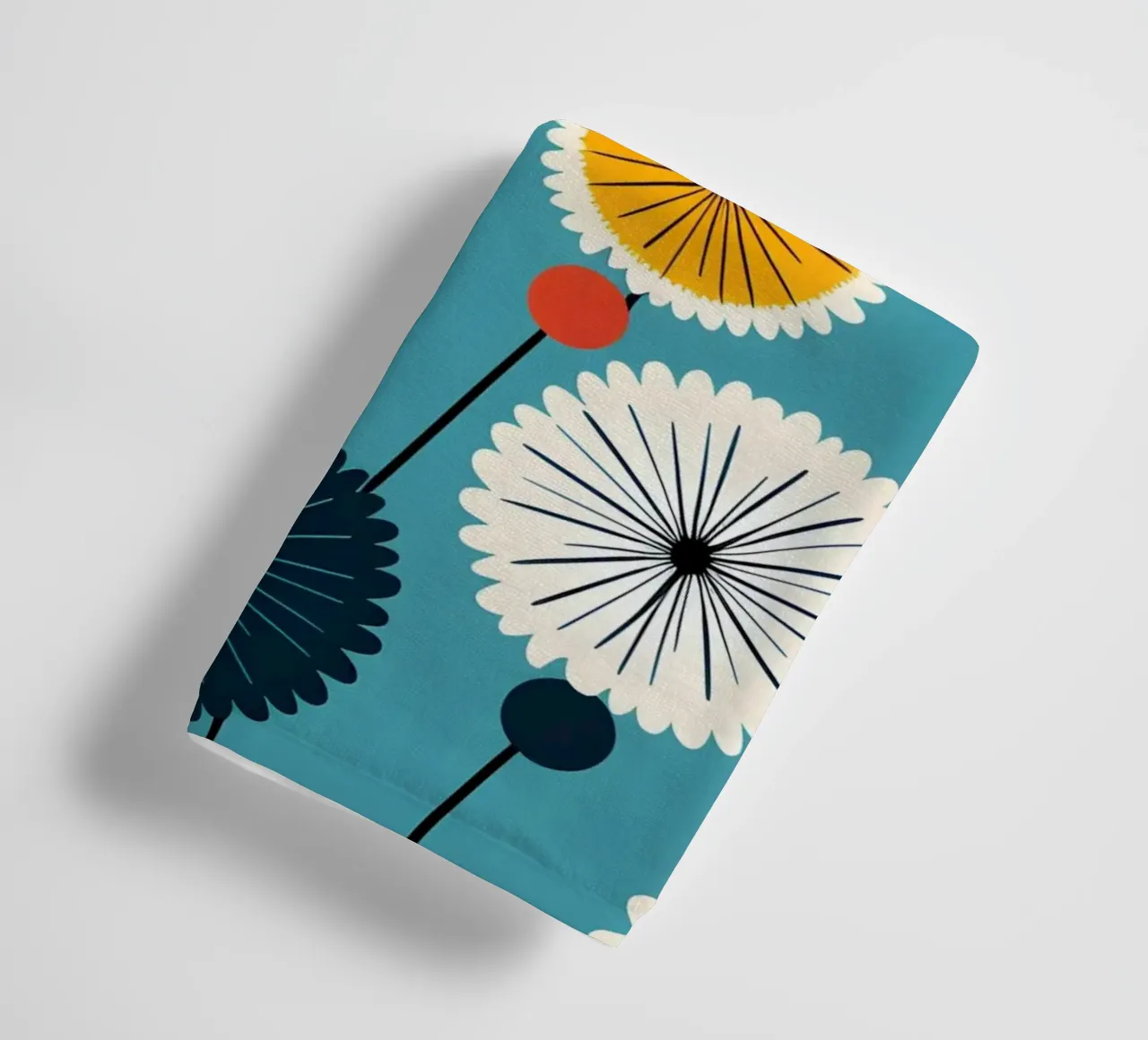 Dandelion retrò pop asciugamano da bagno da Botanical Pattern House