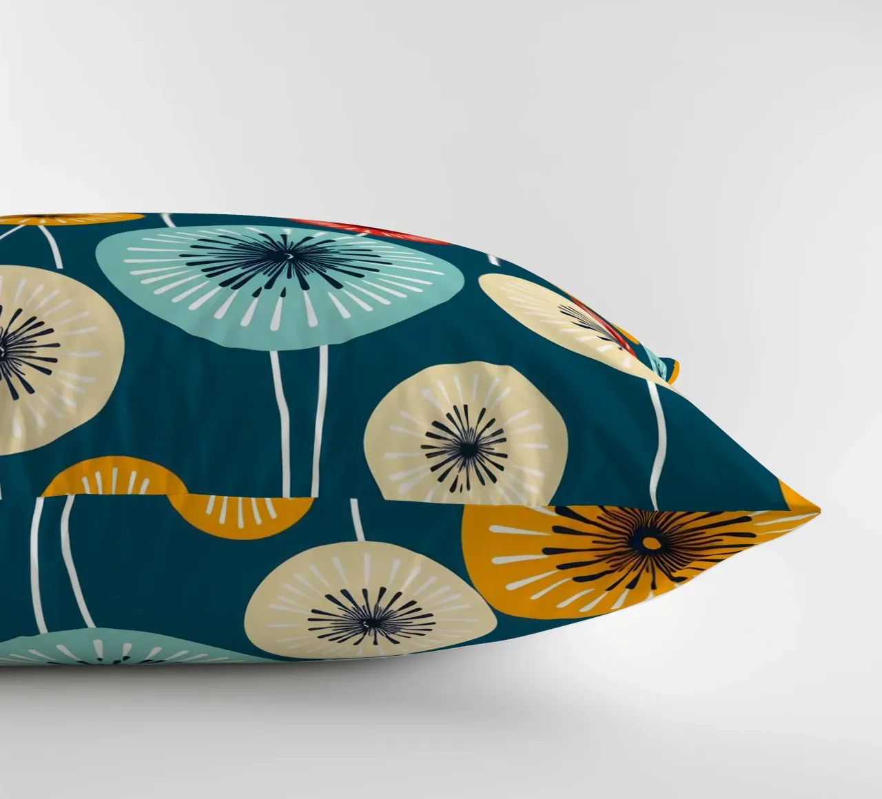 Dandelion retrò pop cuscino da Botanical Pattern House