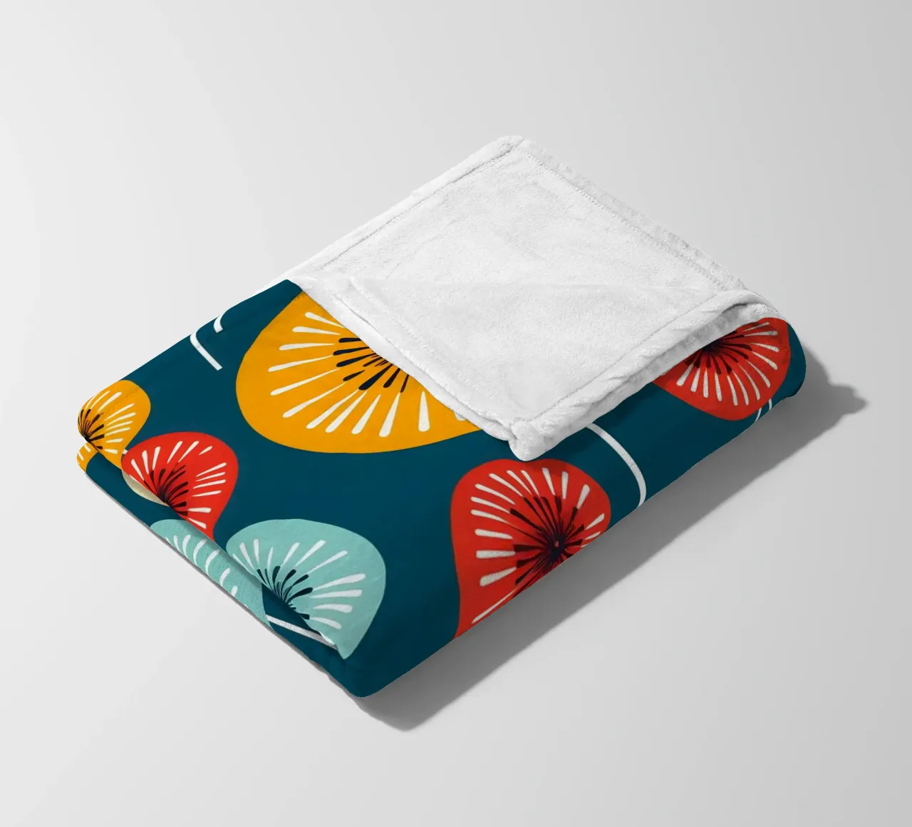 Dandelion retrò pop coperta in pile da Botanical Pattern House