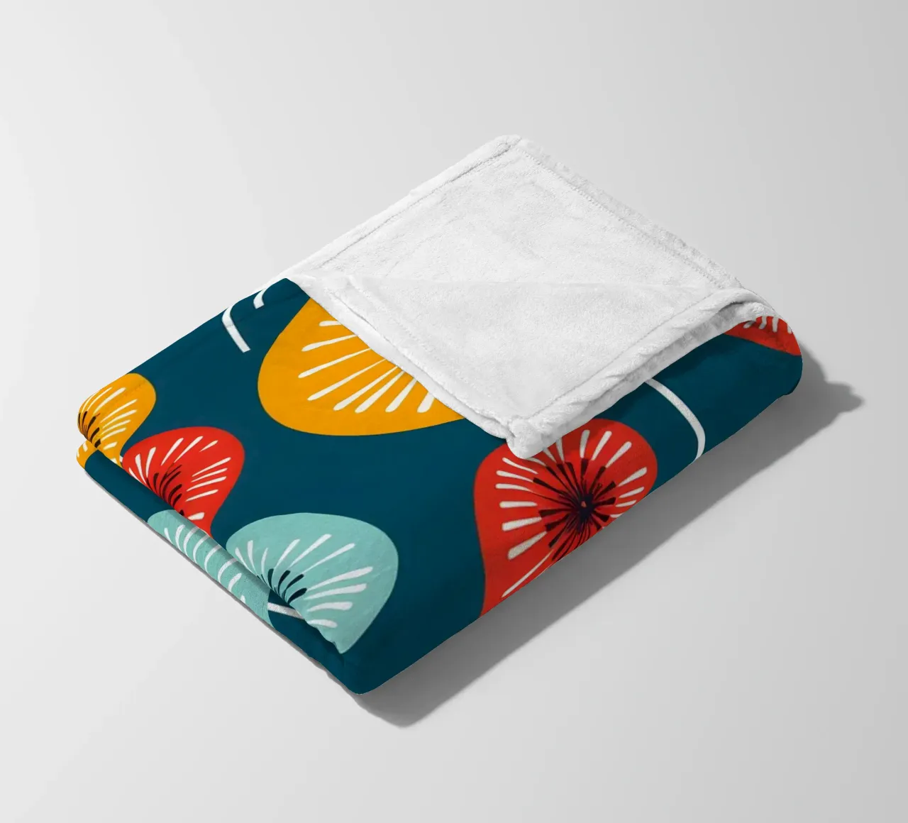 Dandelion retrò pop coperta in pile da Botanical Pattern House