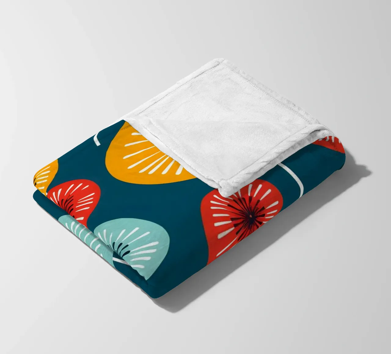 Dandelion retrò pop coperta in pile da Botanical Pattern House