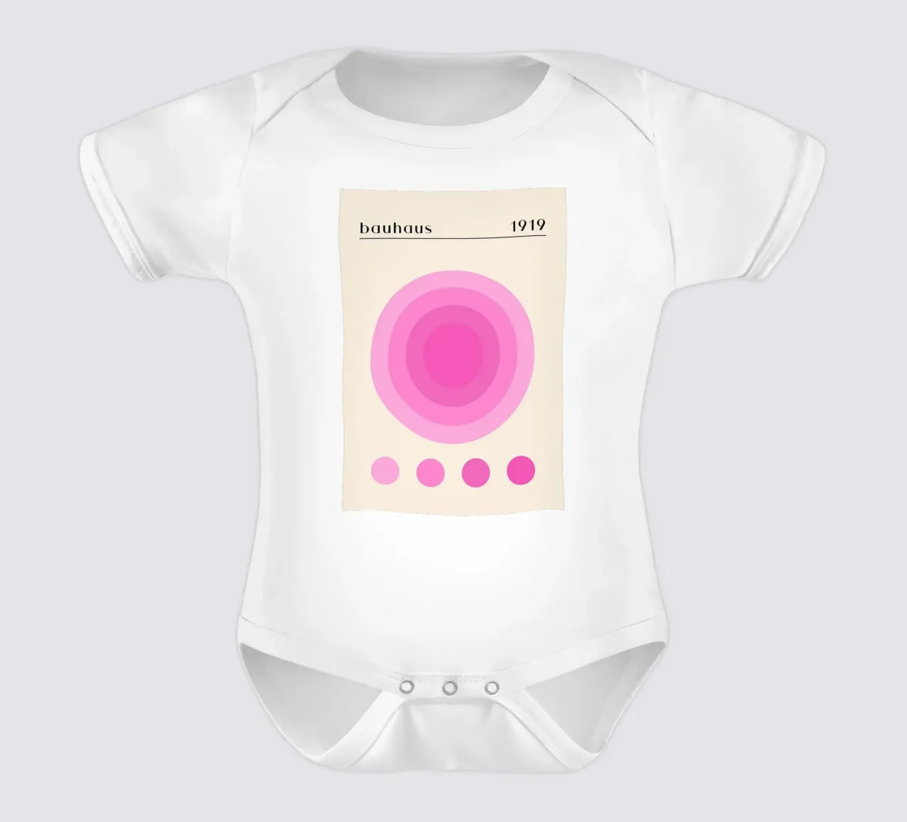 Cerchio rosa body neonato maniche corte da Piere art Shops