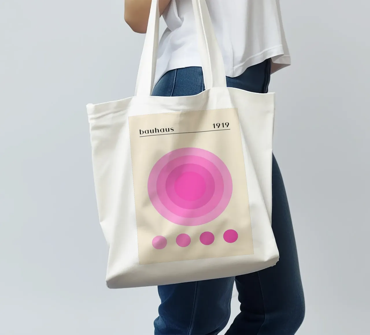 Pink Circle tote bag by Piere art Shops