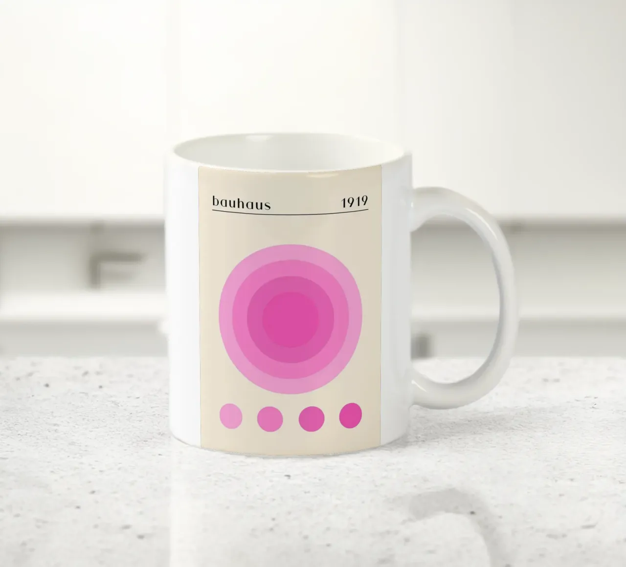 Cerchio rosa tazza in ceramica da Piere art Shops