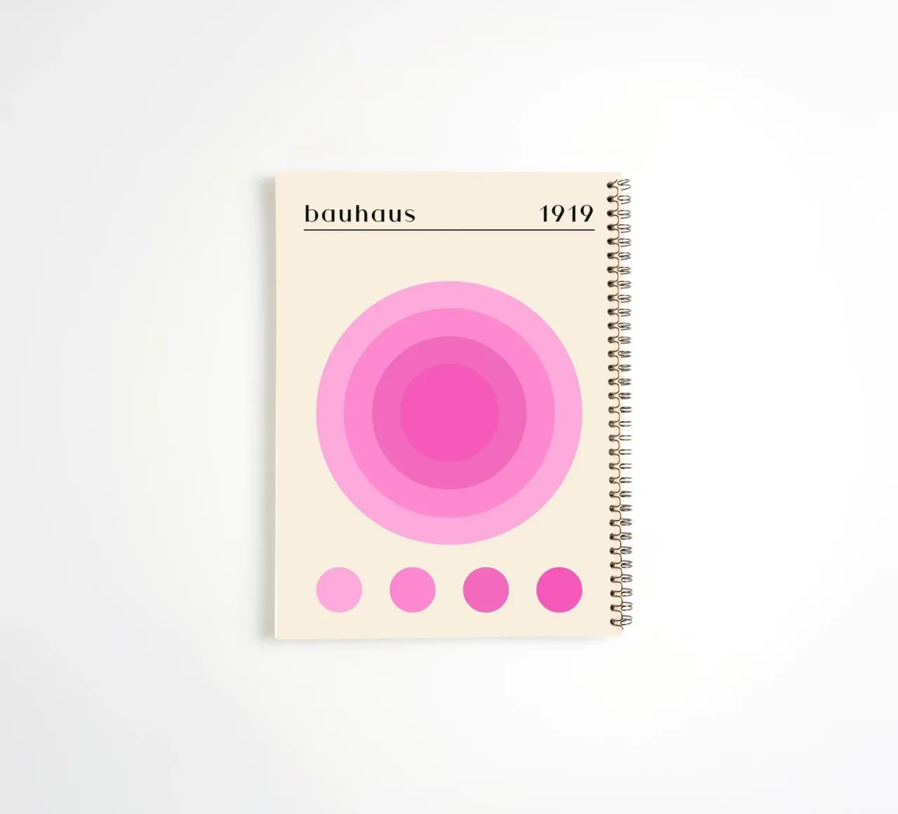 Cercle rose carnet à spirale de Piere art Shops