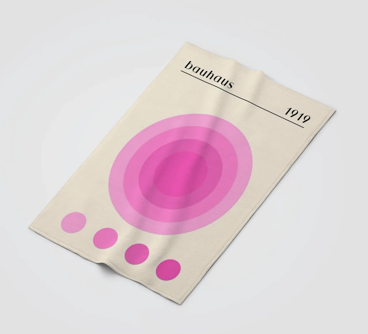 Cerchio rosa coperta in pile da Piere art Shops