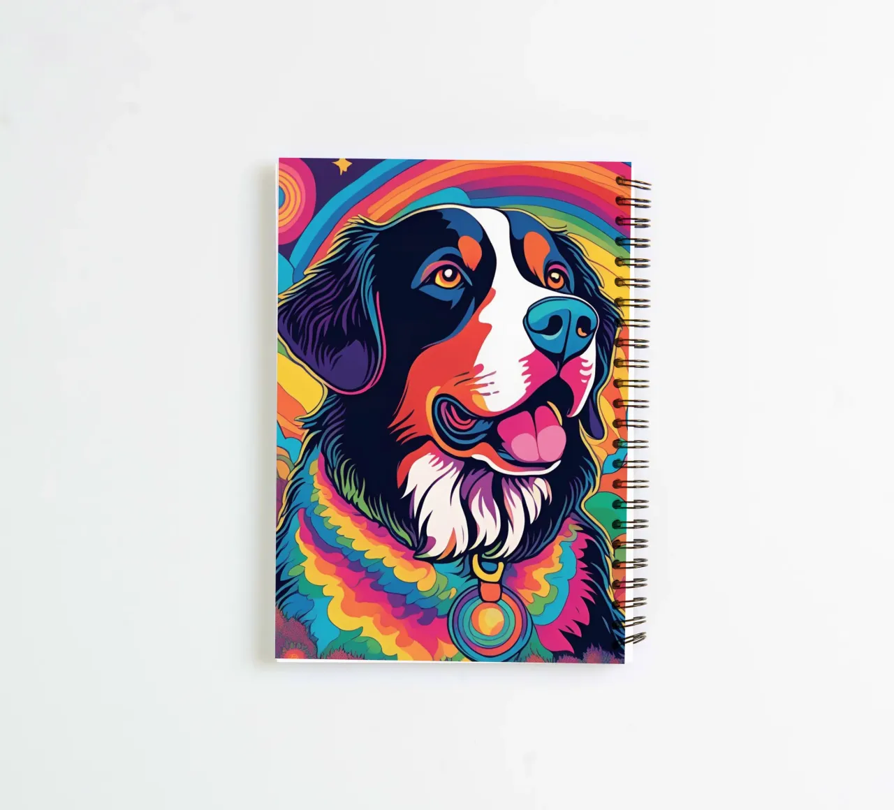Bernersennen in Bunt #12 spiral notebook by Yumis.Beargang.and.Me