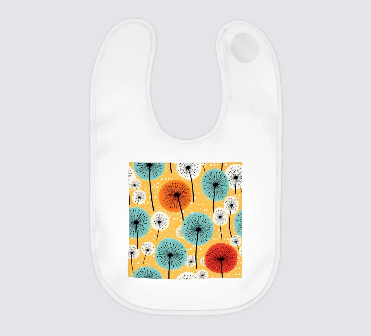 Dandelion retrò pop bavaglino da Botanical Pattern House