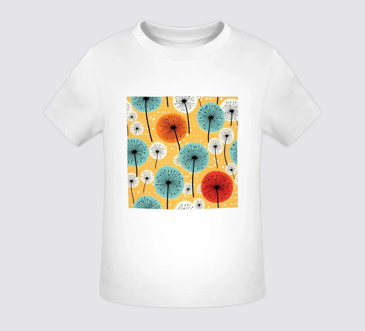 Dandelion retrò pop maglietta neonato da Botanical Pattern House