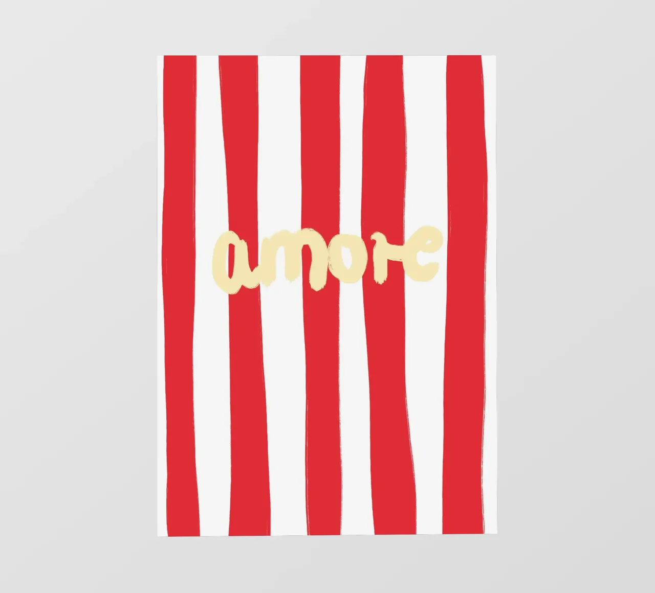 Amore Striped pellicola backlit da Poster Print Studio
