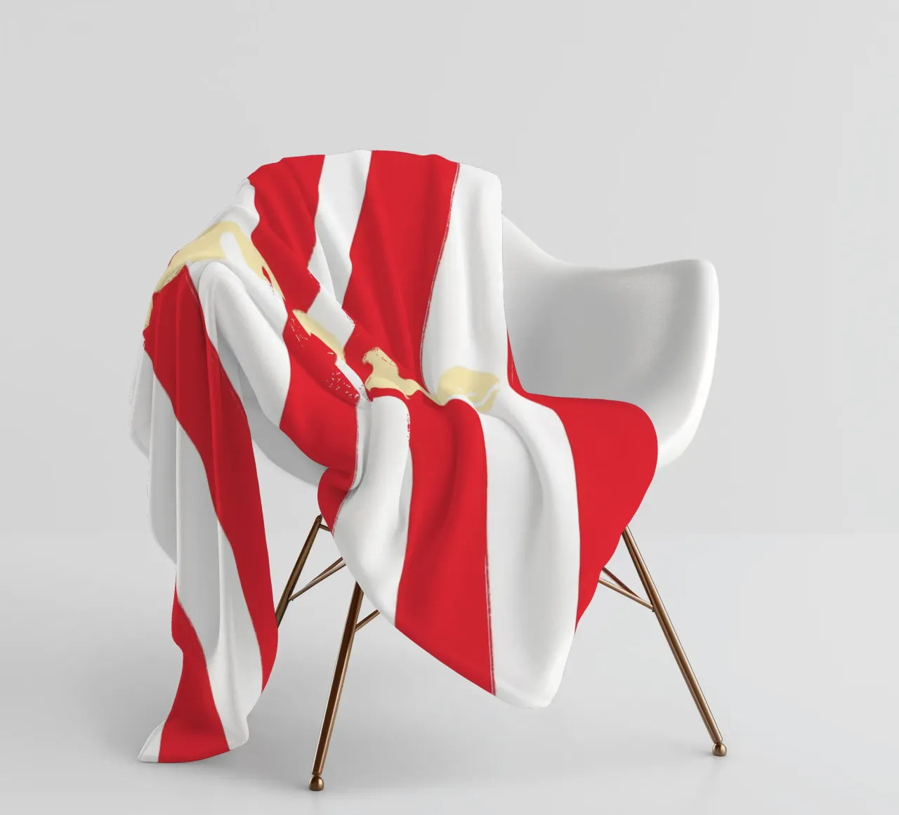 Amore Striped coperta in pile da Poster Print Studio