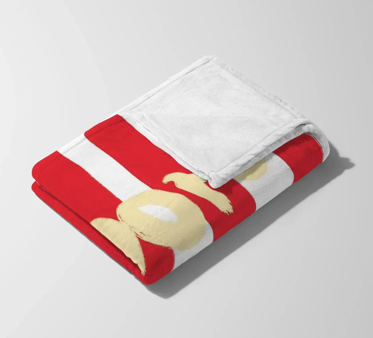 Amore Striped coperta in pile da Poster Print Studio