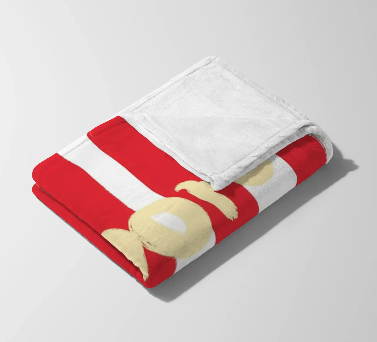 Amore Striped coperta in pile da Poster Print Studio