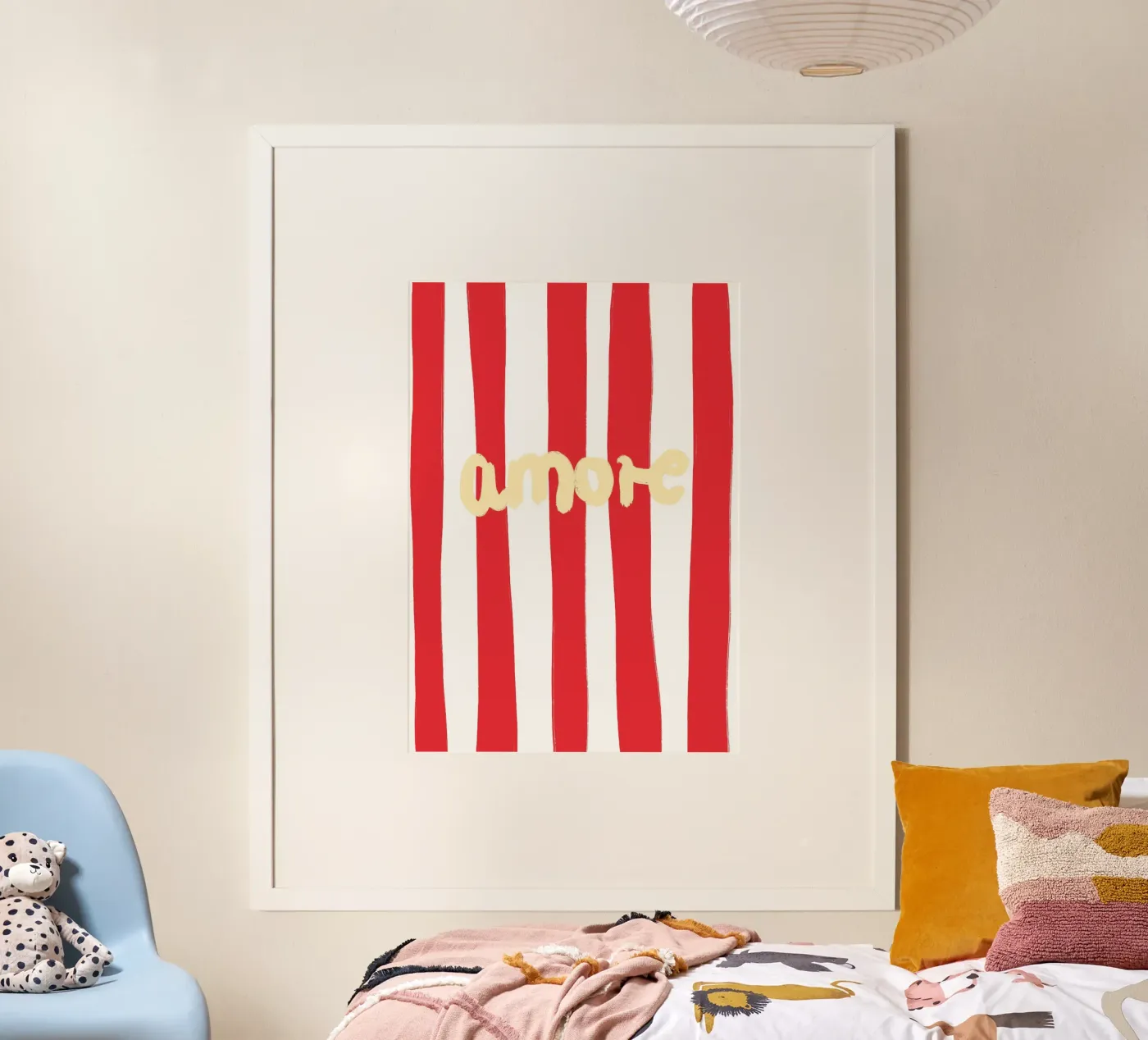 Amore Striped poster da Poster Print Studio