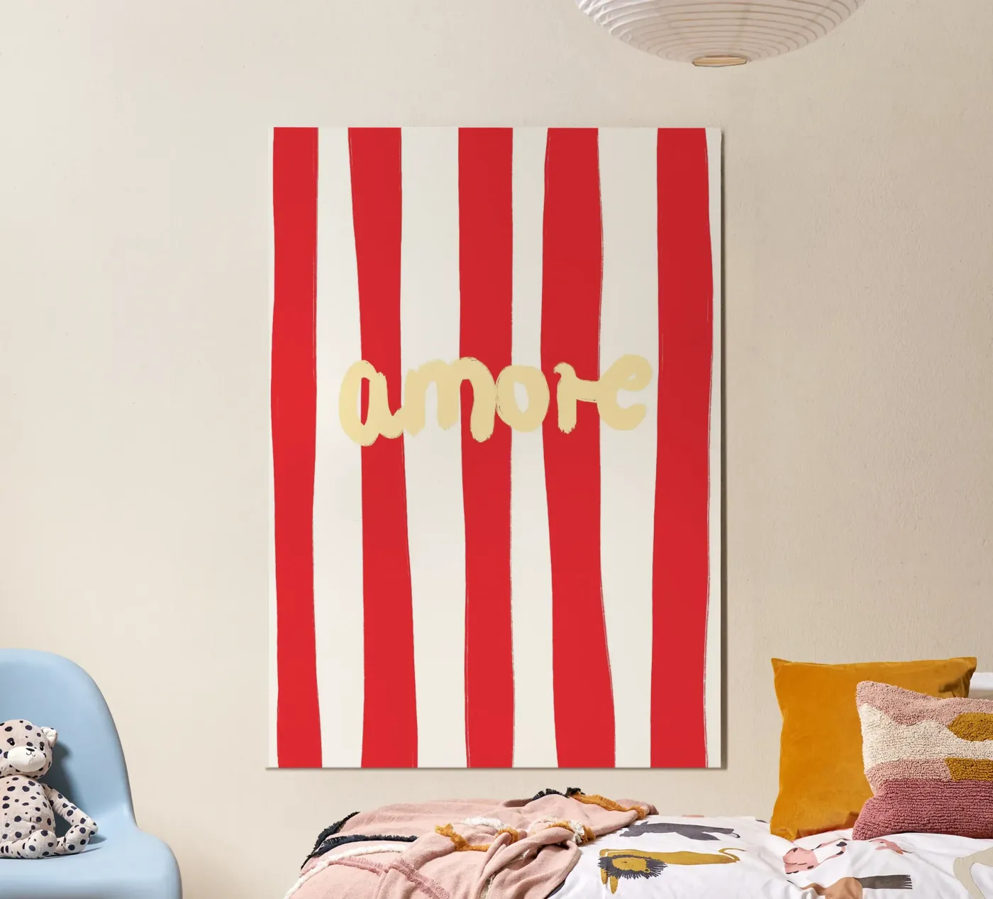 Amore Striped poster da Poster Print Studio