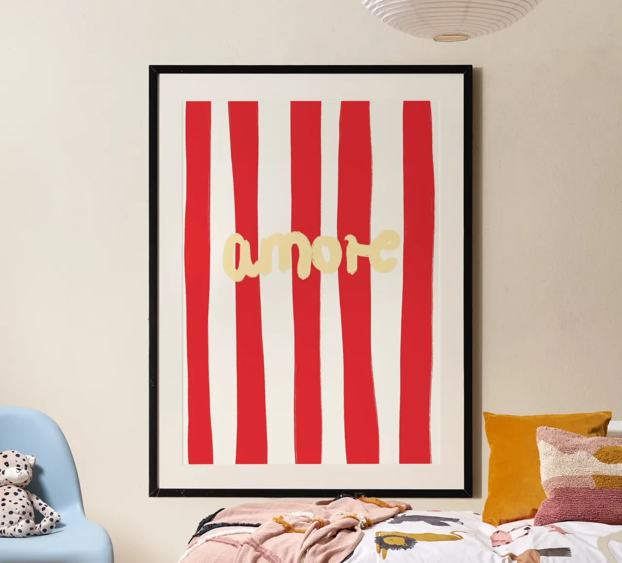 Amore Striped carta hahnemühle da Poster Print Studio