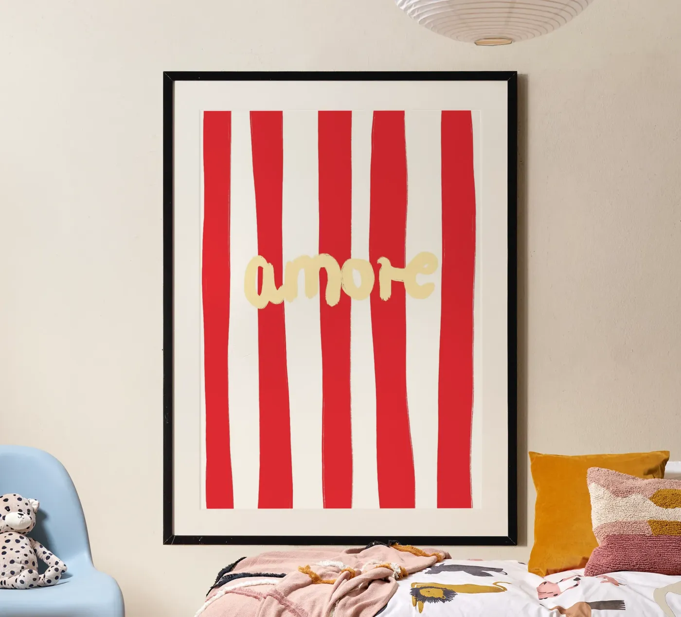 Amore Striped poster da Poster Print Studio