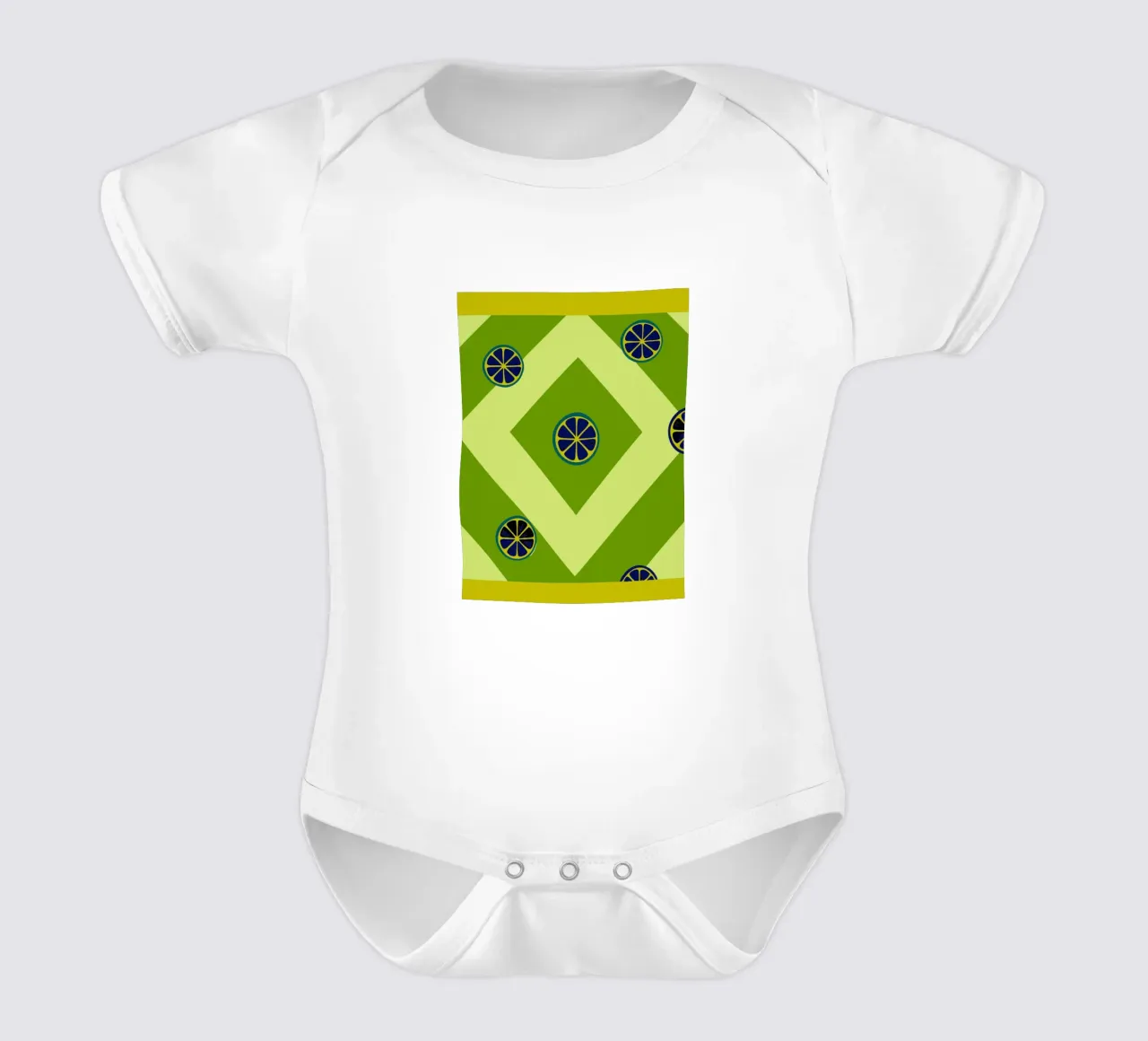 Frutta verde arancione body neonato maniche corte da TODAY'S SHOP