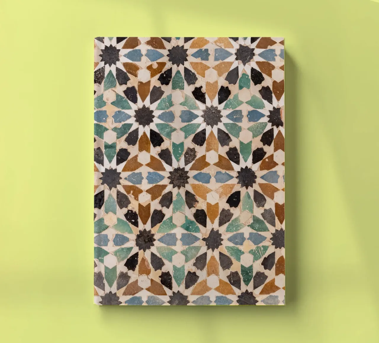 Mosaikfliesen Alhambra, Granada Spanien Notizbuch von Dagmar Pels